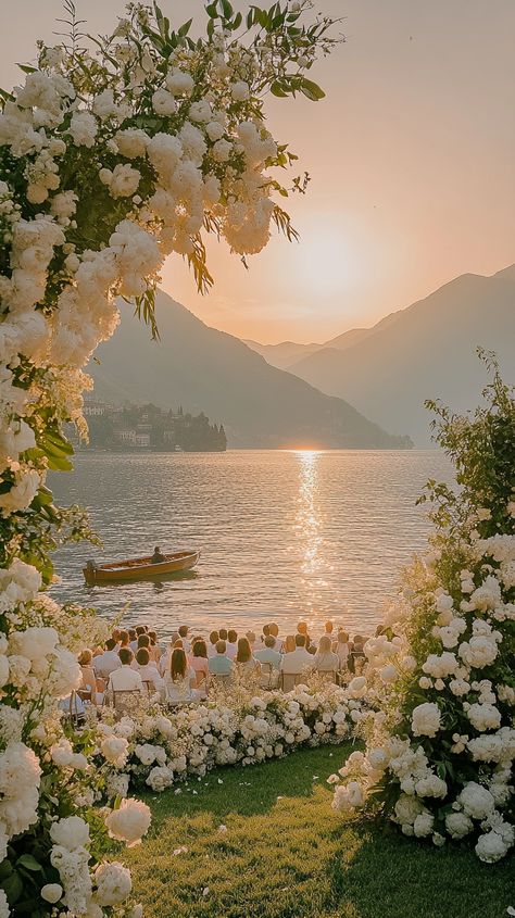 Dreaming of an **Elegant Lake Como Wedding**? Imagine the romantic vows exchanged with stunning scenery in the background! Let us capture these timeless moments. Visit our website for your perfect wedding video! #LakeComo #WeddingVideography #RomanticVows #Midjourney Wedding Manifestation, Wedding Scenery, Wedding At Lake, Barcelona Wedding, Stunning Scenery, Wedding Spain, Como Wedding, Lake Como Wedding, Lake Como Italy