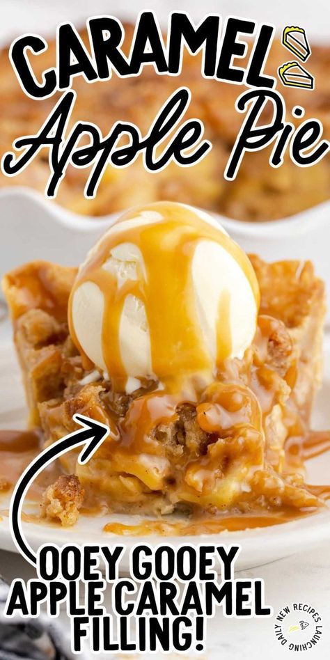 Caramel Apple Pie Carmel Apple Pie Recipe, Apple Pie Caramel Apple, Caramel Apple Pie Recipes, Apple Crumb Pie, Apple Pie Recipe Homemade, Apple Pie Filling Recipes, Caramel Pie, Salted Caramel Apple Pie, Apple Pie Recipe Easy