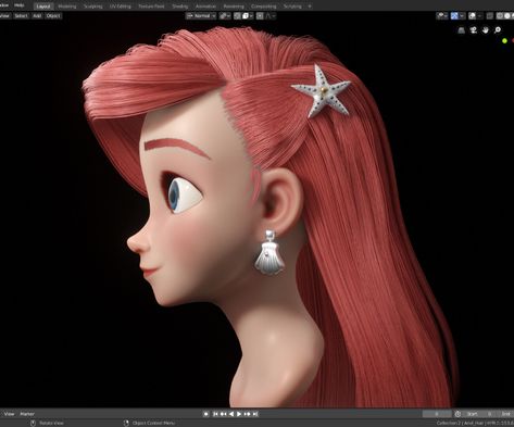 ArtStation - Mermaid ariel Making With Blender 3D, Hoya Choe Mermaid Sculpture, Character Reference Sheet, Ariel Mermaid, Desain Editorial, Digital Sculpture, Character Model Sheet, Blender Tutorial, Disney Frozen Elsa, Mermaid Art