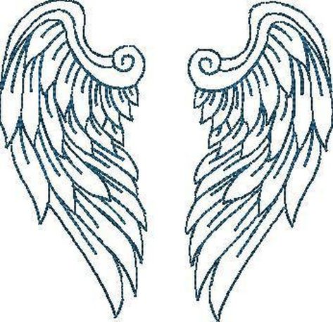 http://ow.ly/ra3H50vuGnT  #Angle_wings_embroidery #Applique_embroidery_freebie #Free_embroidery_freebie Angel Wings Embroidery, Falcon Embroidery, Wings Embroidery, Machine Embroidery Designs Free, Angel Embroidery, D N Angel, Wings Painting, Angel Wings Painting, Puff Embroidery