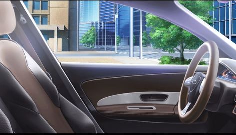 Episode Car Background, Gacha Background, Car Side View, Wattpad Background, Gacha Backgrounds, Anime House, Anime Places, Episode Interactive Backgrounds, Episode Backgrounds