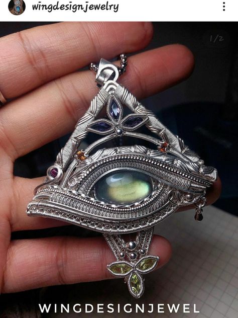 Wire Wrapped Eye Pendant, Wizard Jewelry, Wire Jewerly, Wire Wrapped Stone Jewelry, Diy Jewelry Rings, Wire Wrap Jewelry Designs, Wire Wrapped Jewelry Tutorials, Wire Jewelry Designs, Wire Wrapping Stones