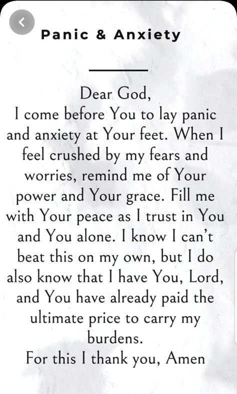 Prayer Over Panic Attack, Gods Warrior, Fast And Pray, Prayer Life, Prayer Board, Prayer Warrior, Faith Inspiration, Bible Encouragement, Power Of Prayer