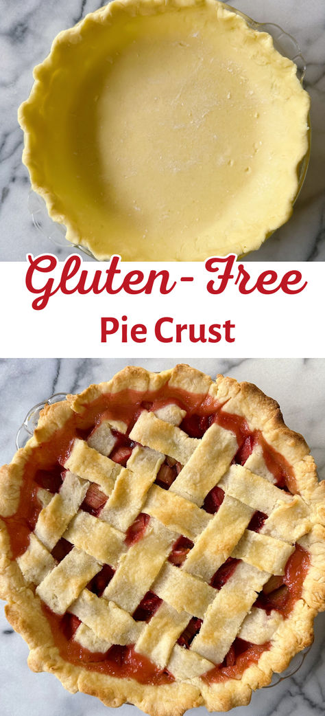 Easy Gluten Free Pie Crust, Gluten Free Pie Crust Easy, Gf Pie Crust Recipe, Gf Pie Crust, Single Pie Crust Recipe, Gluten Free Pastry Dough, Single Pie Crust, Desserts Potluck, Gluten Free Pie Dough