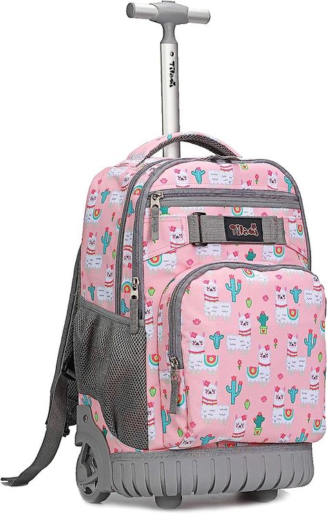 Rolling Backpack 18 inch Wheeled Backpack School College Student Travel Trip Boys and Girls School Bags With Wheels, Folding Shopping Bags, Cute Suitcases, Best Travel Backpack, Simple Backpack, Rolling Backpack, Backpack With Wheels, Student Travel, Laptop Bag For Women