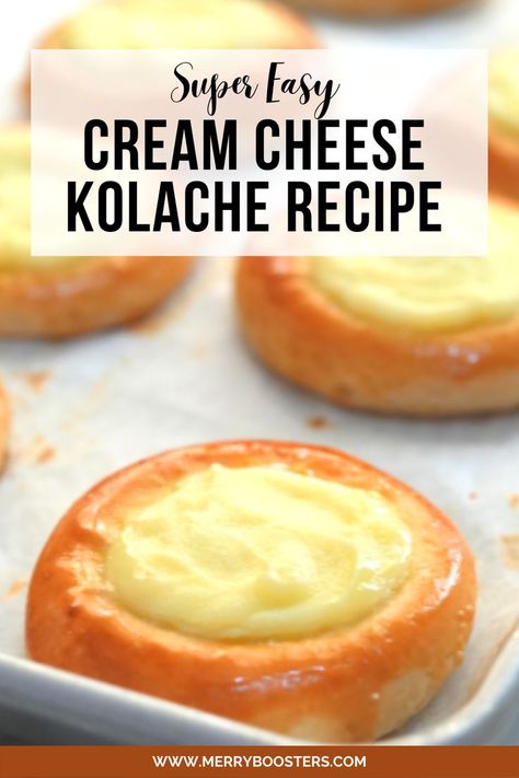 Cream Cheese Kolache,kolache,kolache recipe,cream cheese kolache recipe Kolache Recipe Czech, Cheese Kolache Recipe, Cream Cheese Kolache Recipe, Make Donuts At Home, Donuts At Home, Kolache Recipe, Cream Cheese Pastry, Cheese Pastry, Easy Cream