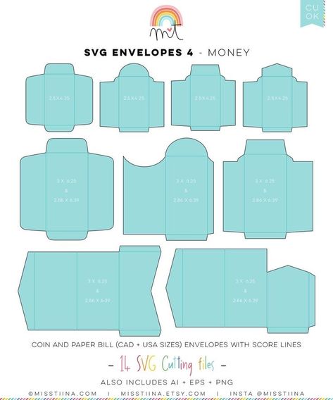 Envelope Templates, Money Bill, Slimline Cards, Bill Holder, Silhouette Curio, Money Holder, Money Holders, Money Envelopes, Card Making Crafts