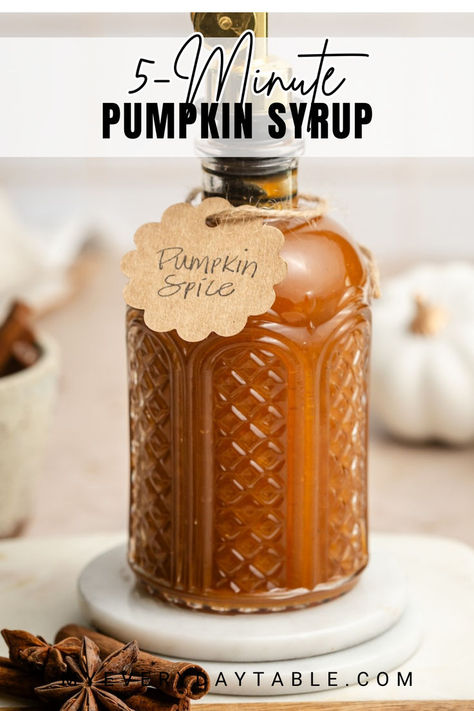 pumpkin syrup Cold Foam Drinks, Pumpkin Syrup Recipe, Pumpkin Spice Syrup Recipe, Pumpkin Cold Foam, Homemade Pumpkin Spice Syrup, Fall Coffee Recipes, Mini Pumpkin Muffins, Diy Pumpkin Spice, Pumpkin Syrup