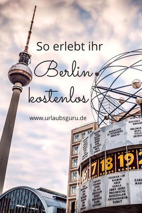 Ein Städtetrip nach Berlin muss kein Vermögen kosten. Die Stadt hat viele kostenlose Angebote. Ihr könnt Stadtführungen machen, Museen besichtigen und coole Events besuchen - und das alles vollkommen umsonst! Mit diesen Tipps, erfahrt ihr wie ihr bei eurer Berlin Reise Geld spart. Berlin Tour, Berlin Travel, Budget Vacation, Budget Holidays, Palau, City Trip, Low Budget, Germany Travel, Holiday Destinations