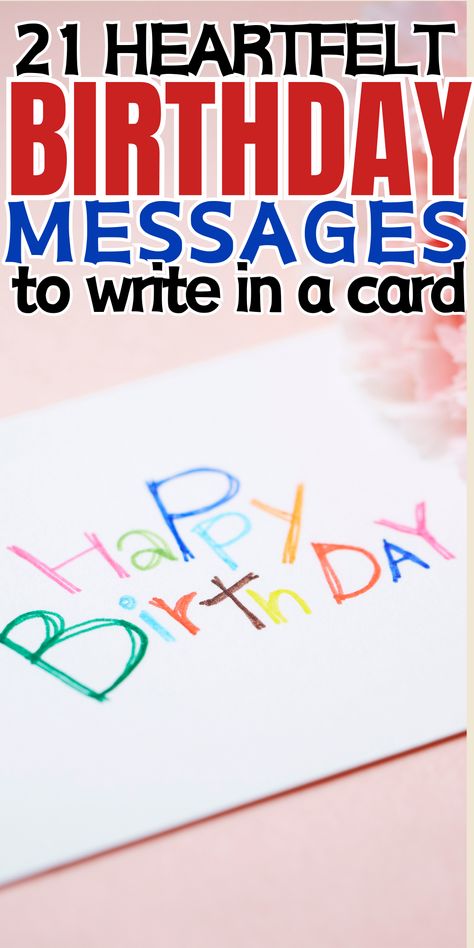 21 Heartfelt Birthday Messages To Write In A Card

It's always a special moment when someone we care about celebrates their birthday. And along with the gifts and cake, one of the best ways to show your love and appreciation is by writing a heartfelt message in a card. But sometimes, finding the right words can be challenging. Don't worry, we've got you covered! Stuff To Write On A Birthday Card, Birthday Card Ideas To Write Inside, Sweet Things To Say In A Birthday Card, Things To Write On Birthday Cards, Birthday Card Sentiments Messages, Birthday Card Words What To Write In A, Things To Say In Birthday Cards, What To Write On A Birthday Card Friends, Birthday Wishes To Write In A Card