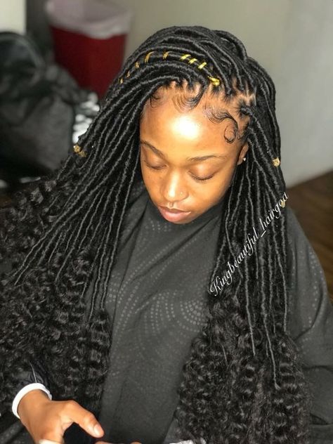 Edges Styles, Faux Braids, Hair Locs, Weave Hair, Faux Locs Hairstyles, Dye Hair, Goddess Locs, Wigs Hair, Girls Hairstyles Braids