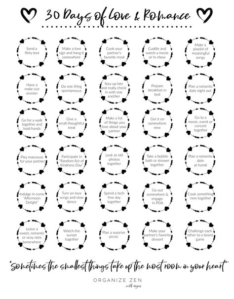 Have a better, sweeter and stronger marriage in 30 days! Commit and take the 30 Day Marriage Challenge. An easy way, each and every day to make your marriage full of intimacy, kindness and love. These little suggestions, connections and conversations will make a huge impact on your relationship with your spouse. #love#marriage #challenge 30 Day Relationship Challenge, Challenge For Couples, Relationship Challenge, 30 Day, Self Care, Of Love, Self Love, Zen, Valentine's Day