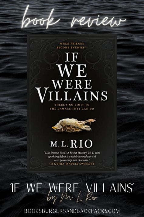 If We Were Villains by M L Rio - Book Review! If We Were Villains Book, If We Were Villains, Shakespeare Plays, Donna Tartt, Interactive Book, Book Community, The Secret History, Blog Inspiration, Book Blogger