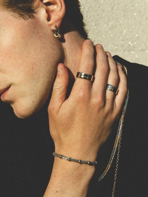 Man With Rings Aesthetic, Rings Men Aesthetic, Rings Aesthetic Men, Rings For Men Aesthetic, Men Accessories Aesthetic, Men Rings Aesthetic, Mens Jewelry Aesthetic, Silver Rings Men, Sand Photos