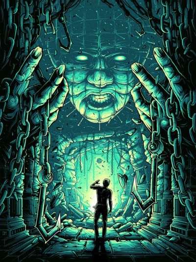 Dan Mumford, Clive Barker, Horror Fanatic, Pin Head, Horror Artwork, Horror Movie Icons, Spooky Stuff, Horror Posters, Horror Movie Art