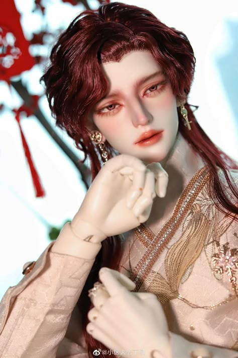 Bjd Male Faceup, Ball Jointed Dolls Male, Porcelain Doll Aesthetic, Bjd Dolls Male, Barbie India, Men Blonde Hair, Bjd Dolls Girls, Chinese Dolls, Wavy Hair Men