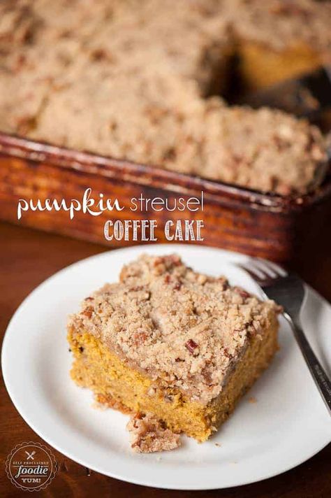 Pumpkin Banana Cake, Pumpkin Streusel Coffee Cake, Pumpkin Crumb Cake, Pumpkin Cake Easy, Pumpkin Coffee Cake, Pumpkin Streusel, Streusel Coffee Cake, Cake For Breakfast, Pumpkin Cake Recipes