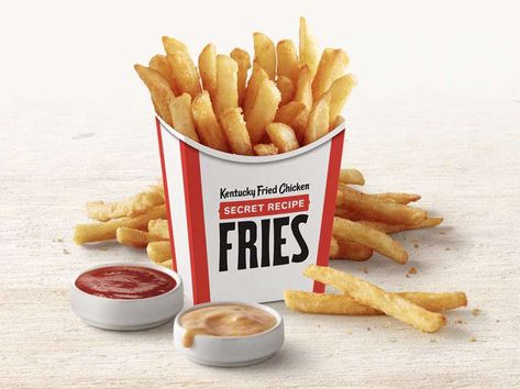 We Tasted KFC's New 'Secret Recipe' Fries. Here's What We Thought Kfc Fries, Kfc Secret Recipe, National French Fry Day, Free Mcdonalds, Mcdonalds Gift Card, Best Fast Food, Kfc Chicken, Kentucky Fried, Chicken Shawarma