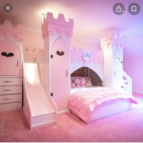 Girls Room Bunk Beds, Castle Bedroom Kids, Princess Bunk Beds, Princess Kids Room, Princess Castle Bed, Bunk Beds For Girls Room, Bunk Beds For Boys Room, Bed For Girls Room, Girls Bunk Beds