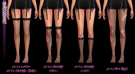 Ripped Fishnets, Ripped Tights, Ripped Leggings, Punk Looks, Sims 4 Cc Makeup, Sims 4 Mm Cc, Sims 4 Mm, Lace Leggings, Sims 4 Collections