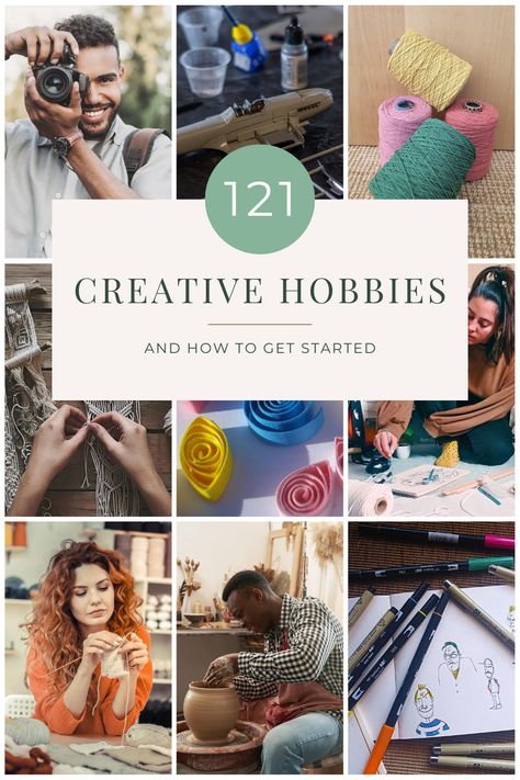 Creative hobbies list List Of Crafts To Try, Art Hobbies Ideas, Creative Hobbies To Try, New Hobby Aesthetic, New Hobbies To Try, Cool Hobbies, Hobbies List, Aesthetic Hobbies, Different Hobbies