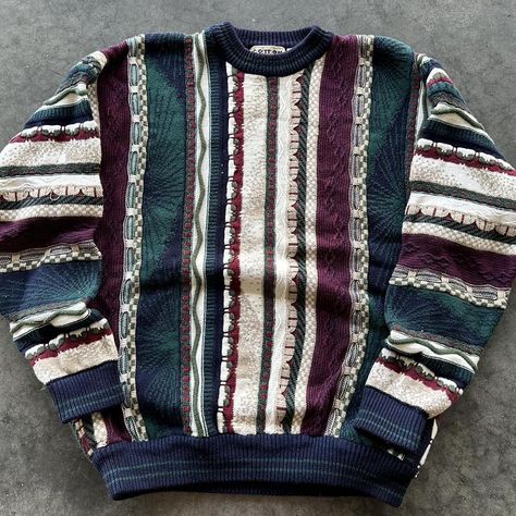 Vintage Cotton Traders Coogi Style Sweater - Depop 2016 Tumblr Outfits, Coogi Sweaters, Coogi Sweater, Random Clothes, Outfit References, Fashion Statements, Fall Fits, Style Sweater, Winter 2024