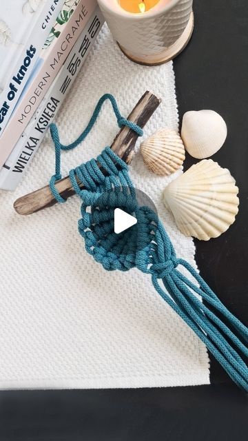 Bobbiny on Instagram: "✨️P R O C E S S✨️ What do you like most about creating? The process or the result? 😊  In keeping with the ocean vibes, a shell made using the macrame technique. What do you think? 🐚🌊  #bobbiny #bobbinycords #macrame #macramediy #creativeprocess" Ocean Vibes, Macrame Cord, I ❤ Ny, Macrame Diy, B & B, Creative Process, The Process, The Ocean, You Think