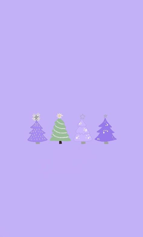 Purple Christmas Wallpaper, Purple Christmas Trees, Christmas Trees Wallpaper, Christmas Tree Aesthetic, Christmas Wallpaper Ipad, Holiday Iphone Wallpaper, Tree Aesthetic, Purple Christmas Tree, Trees Wallpaper