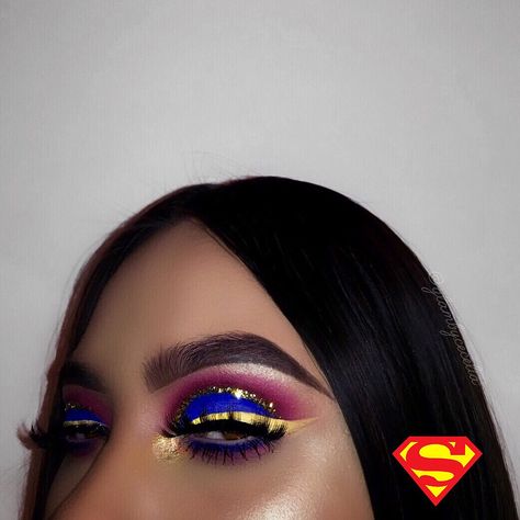 Superman Makeup, Makeup Looks Prom, Makeup Goddess, Eye Ideas, Holiday Eye, Beauty Planet, Halloween Eye Makeup, Makeup For Hazel Eyes, Glam Doll