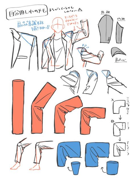 Clothing Folds Reference Suit, Clothes Anatomy Reference, How To Draw Shirt Wrinkles, Drawing Clothes Digital, Clothing Folds Reference Pants, Sleeves Folds Reference, Burnt Clothes Drawing, Cloth Folds Drawing, Jacket Reference Drawing Female