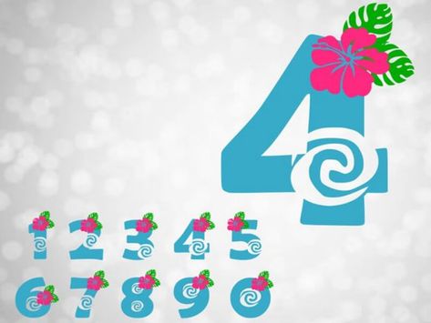 Moana Font Numbers Moana Numbers, Moana Svg Free, Moana Font, Moana Svg, Moana Theme Birthday, Festa Moana Baby, Moana Cake, Moana Theme, Moana Birthday Party