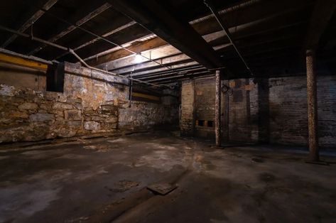 Do You Have A Spooky Basement? – Matrix Home Solutions Basement Wall Mural, Basement Repair, Old Basement, Old Warehouse, Foundation Repair, Basement Walls, Fabric Wall Art, Abandoned Houses, Abandoned Places