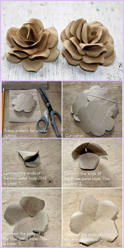 DIY Toilet Paper Roll Rose Flower Tutorial Toilet Roll Art, Toilet Paper Roll Diy, Toilet Paper Roll Wall Art, Paper Roll Crafts Diy, Diy Toilet Paper, Paper Towel Crafts, Toilet Paper Art, Toilet Paper Roll Art, Toilet Roll Craft