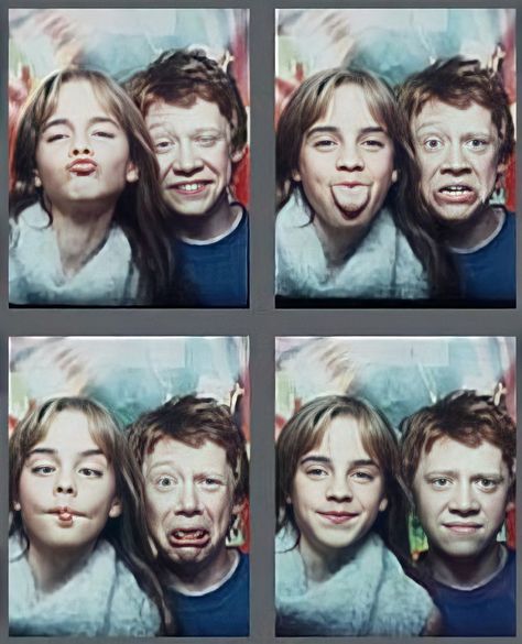 Harry Potter Cast Funny, Emma Watson And Rupert Grint, Ron Weasley Aesthetic, Emma Watson Harry Potter, Ron And Harry, Ronald Weasley, Harry Potter Ron, Buku Harry Potter, Harry Potter Icons