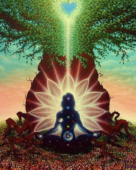 I love this picture. #Gaia #Art #awakening Image Zen, Yoga Kunst, Find God, Arte Yoga, Yoga Studio Design, Psy Art, Yoga Art, Kundalini Yoga, The Lotus