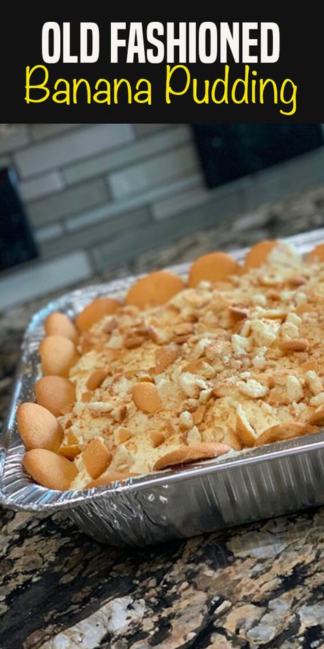 Old Fashion Banana Pudding Recipes, Old Fashion Banana Pudding From Scratch, Grandmas Tasty Recipes, Bourbon Banana Pudding, Banana Pudding From Scratch, Old Fashioned Banana Pudding, Southern Banana Pudding, Best Banana Pudding, Gluten Free Dessert