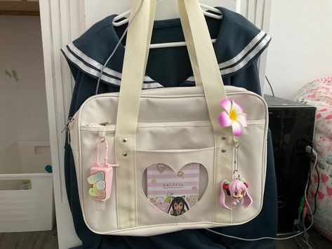 Japanese Bag School Aesthetic, Sanrio School Bag, Japanese Bag Aesthetic, Japanese School Bag Kawaii, Japanese Bag School, Ita Bag Aesthetic, Japan School Bag, Aesthetic Backpacks For School, Cutecore School