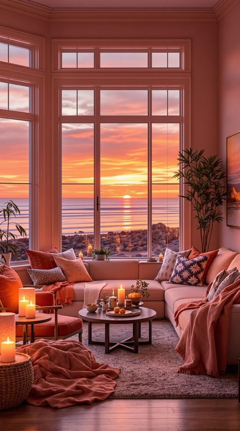 Coastal Living Room Decor Inspiration Coastal Living Room Decor, Sunset Watching, Room Decor Inspiration, Coastal Decorating Living Room, Cozy Seats, Living Room Decor Inspiration, Cozy Seating, Living Room Decor Ideas, Coastal Living Room