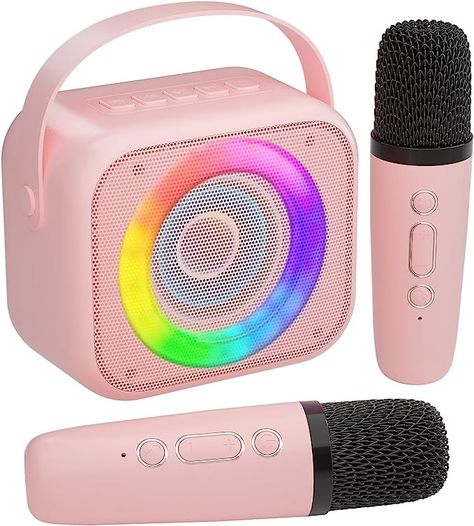 Karaoke Machine for Kids with 2 Wireless Microphones Mini Speaker Bluetooth, Karaoke Aesthetic, Kids Karaoke Machine, Kids Microphone, Music Speaker, Karaoke Speaker, Karaoke Machine, Music Speakers, Speaker Bluetooth