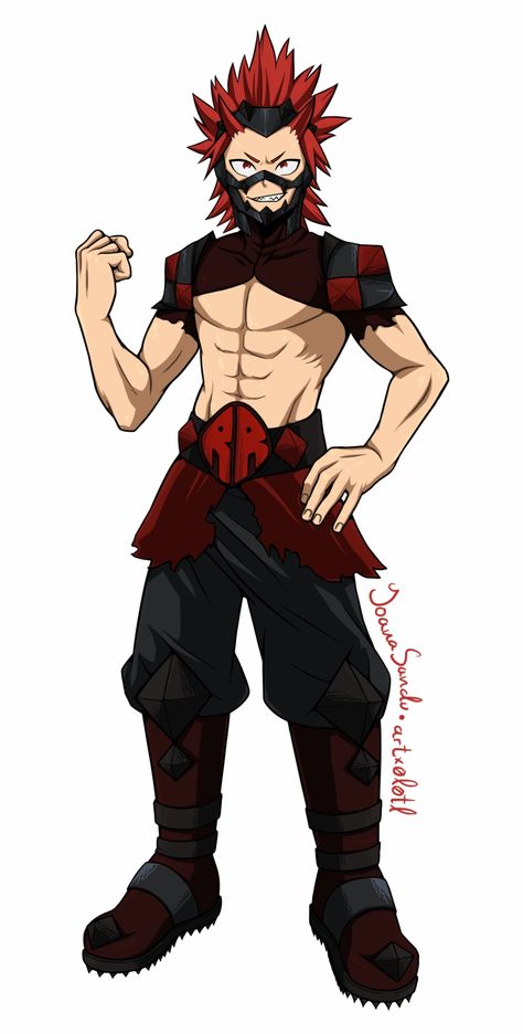 Bnha Redesign, Hero Outfit, Hero Outfits, My Hero Academia Costume, Hiro Big Hero 6, Ragnarok Anime, Manly Man, Bakugou Manga, Kirishima Eijirou