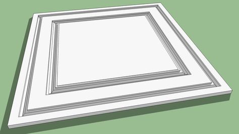 coffered ceiling panel - 3D Warehouse Ceiling 3d Warehouse, Neoclassical Ceiling, Juice Bar Interior, Hotel Ceiling, Victorian Ceiling, Warehouse Kitchen, Church Design Architecture, Library Project, Panel 3d