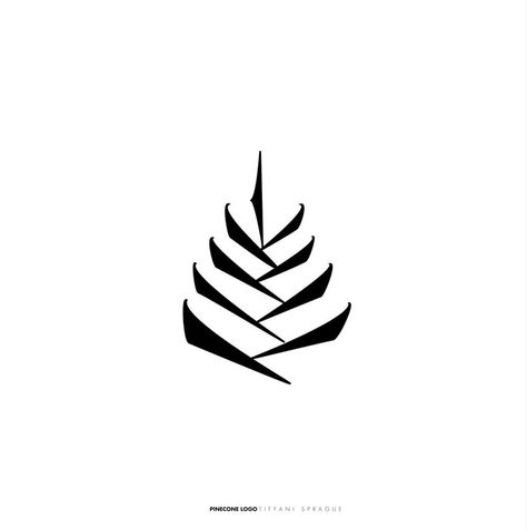 Pine Cone Logo Design, Pinecone Tattoo, Pine Tree Logo, Evergreen Tree Tattoo, Pine Tattoo, Logo Tree, Tattoo Tree, Pine Tree Tattoo, Small Font