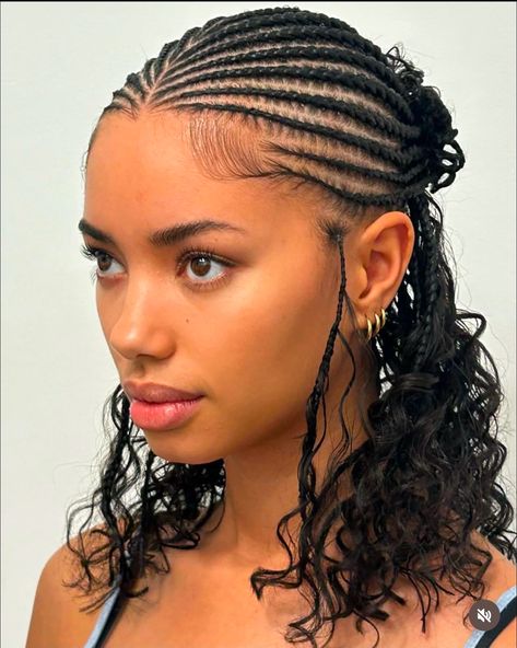 Natural Braiding Hairstyles For Black Women, Under Wig Cornrows, Tyla Hairstyles Cornrows, Cornrows Braids For Black Women Natural, Braids Inspo For Black Women, Quick Braid Styles Black Hair, Quick Protective Styles, Wig Cornrows, Cornrow Hairstyles For Black Women