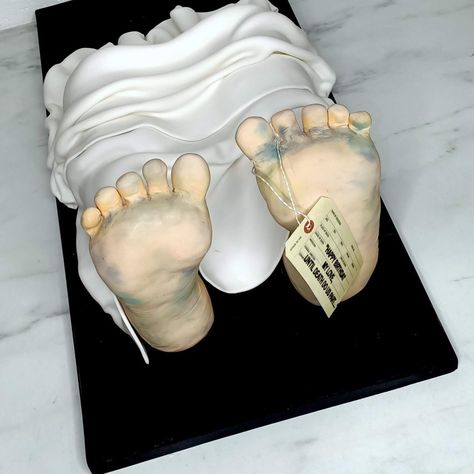 Morg cake by m.Sali #cake #feet #die #fabric #edible #strange #suprise #cakeartist #artist #designer #logomaker #logodesigner #manchester #shape #sugar #handmade @m.sali #scary #lifeends #end #jokes #or #not Cake Art, Logo Maker, Manchester, Convenience Store Products, Logo Design, Cake, Fabric, Art, Design