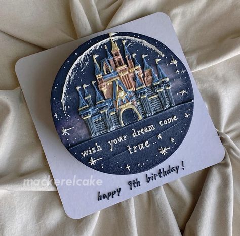 Disney Castle Cake, Happy 19th Birthday, Small Birthday Cakes, Music Cake, Disney Cake, Disney Fireworks, 21st Cake, Disney Birthday Cakes, Colorful Birthday Party