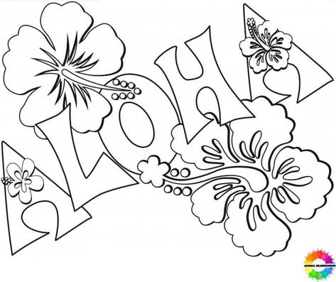 Hawaii Coloring Pages, Preschool Friendship, Luau Pool Party, Ninjago Coloring Pages, Ballon Art, Fantasy Coloring Pages, Flag Coloring Pages, Luau Theme Party, Summer Coloring