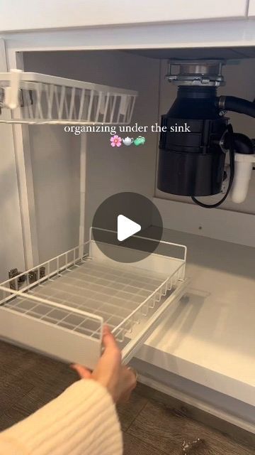 invoproducts on Instagram: "Loves an organization project 🫧🌸  #amazonfinds #amazonhome #kitchenhacks #kitchenorganization #kitchenstorage #cleaningproductsorganization #underthesinkorganization #underthekitchensinkorganization   organization hacks, organization ideas, organization inspo, storage hacks, storage ideas, storage inspo, organize with me, clean with me, asmr organization, asmr organizing, kitchen sink organization, kitchen sink cleaning, under sink organization, organized home, organized kitchen, amazon kitchen, amazon organization, amazon gadgets, amazon under the sink, amazon must haves, amazon home, amazon finds, asmr" Under Sink Cleaning Organization, Organizing Ideas Under Kitchen Sink, Organizing Under Kitchen Sink With Garbage Disposal, Cleaning Storage Organization, Under Sink Cleaning Supply Storage, Home Cleaning Storage, Ideas For Organizing Kitchen Cabinets, Kitchen Devices Organization, Below Kitchen Sink Organization