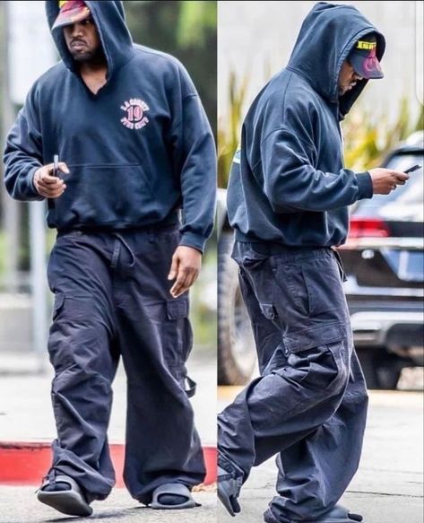 Yeezus Era Kanye, Yeezy Hoodie Outfit, Alexander Digenova, Yeezy Slides Outfit, Kanye West Outfits, Kanye Fashion, Kanye West Style, Yeezy Fashion, Fits Inspiration