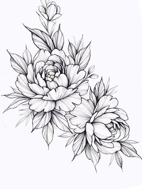 #tattoo, #tattoos, #inked, #tattooart, #tattooedwomen, #tattooedguys, #tattooinspiration, #tattooideas, #tattooworldwide, #tattoosociety, #InkLaughs, and #TattooFails​ Simple Peony Tattoo, Tattoo Design Koi Fish, Idaho Tattoo, Peony Tattoo Design, Peony Flower Tattoos, Peony Tattoo, Flower Tattoo Drawings, Floral Tattoo Sleeve, Peonies Tattoo