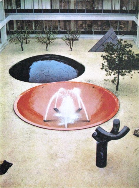 Isamu Noguchi Gardens for Headquarters of IBM Armonk, NY 1964 Noguchi Garden, Fountain Installation, Garden Designer, Isamu Noguchi, Sculpture Installation, Outdoor Art, Land Art, Landscape Architect, Public Art